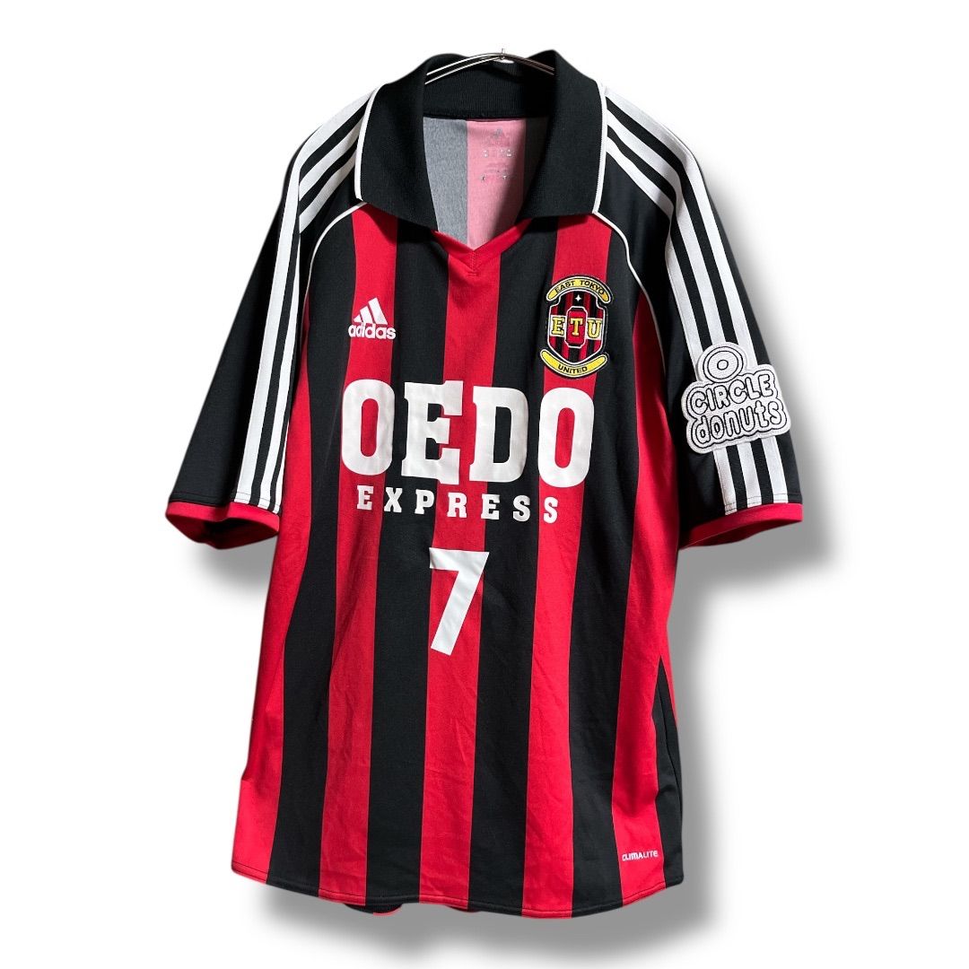 adidas アディダス GIANT KILLING ジャイアントキリング ユニフォーム ETU 7 椿大介 コスプレ 応援 推し活 ゲームシャツ 半袖 メンズ 久喜倉庫店 35 No.K830Y