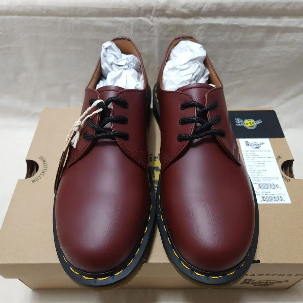 7UK DR. MARTENS ドクターマーチン 1461 スムース さくらんぼレッド 3ホール 260 265