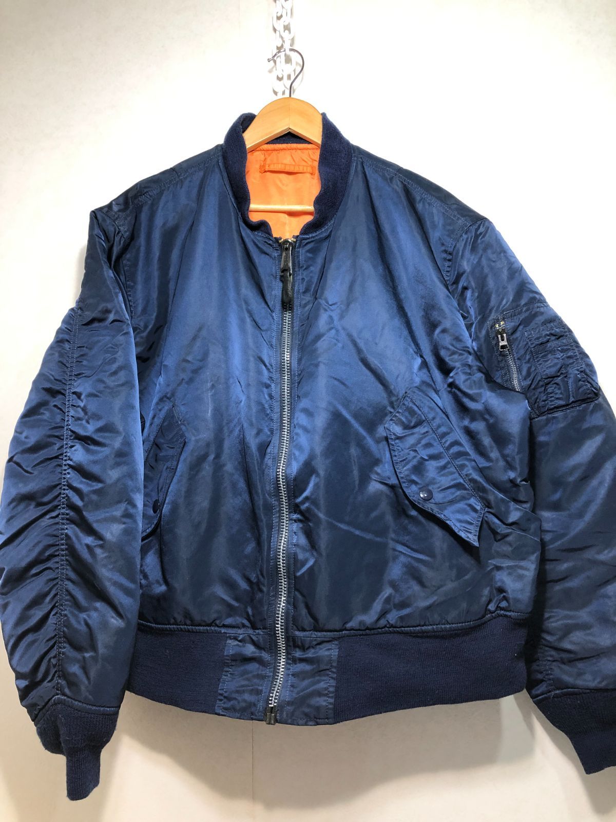 031190 ALPHA MA-1 ネイビー XL ミリタリー ジャケット