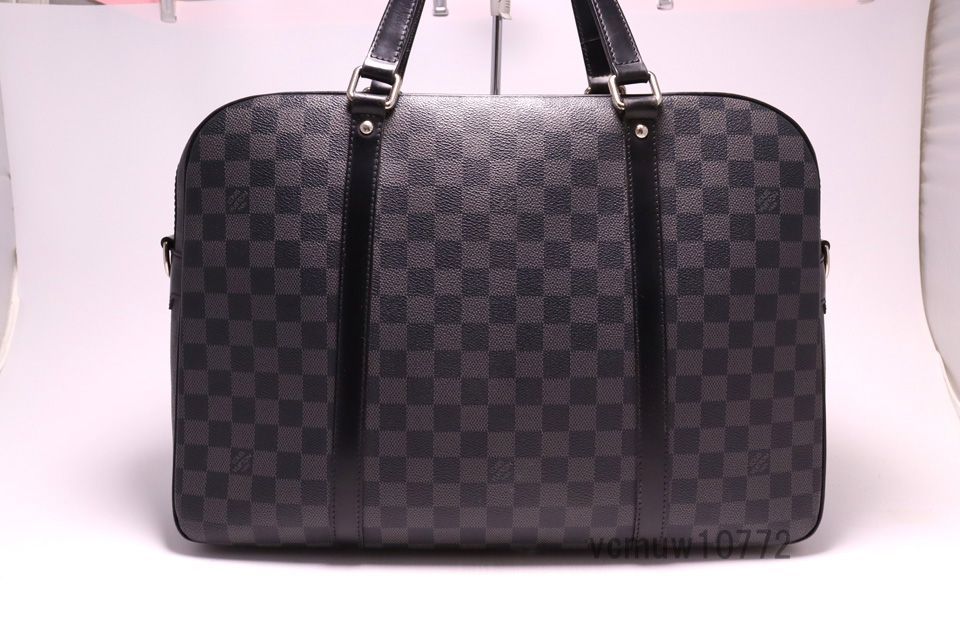 希少美中古□LOUIS VUITTON ダミエグラフィット ヨーン レザー