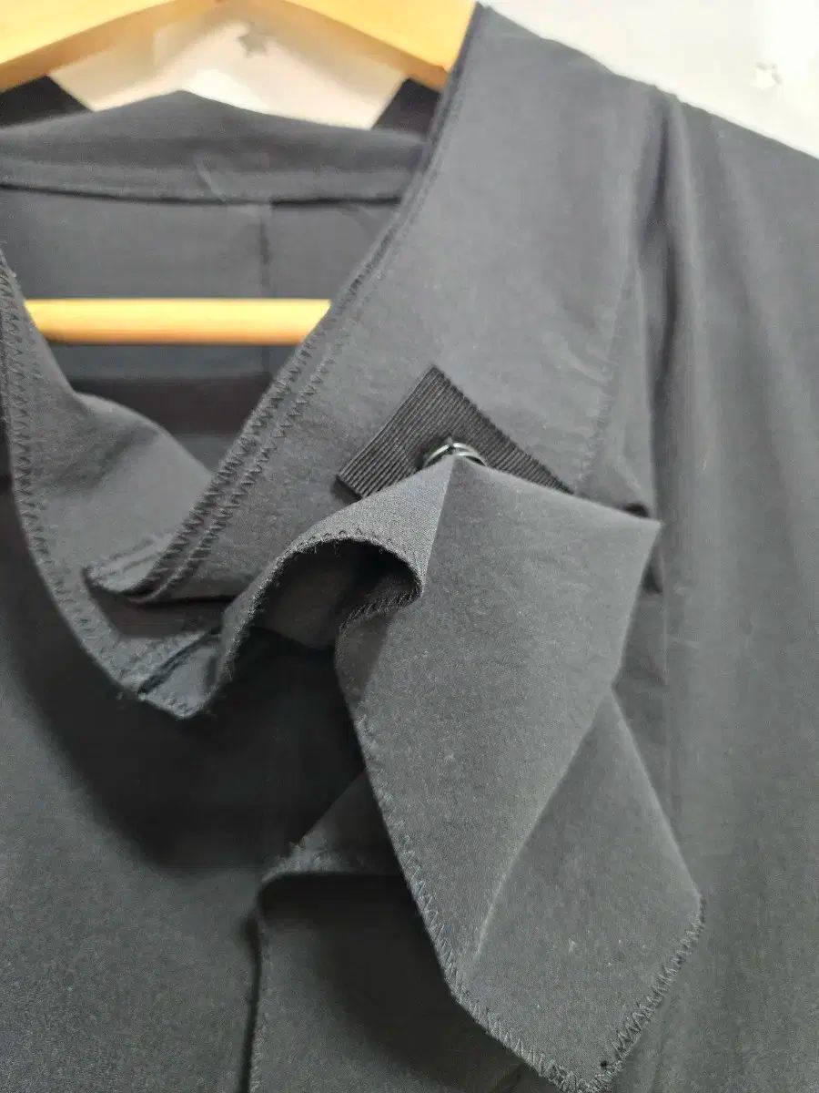  マイン シャーリング 黒 ONE PIECE 88 長袖 七分袖 ひざ丈ワンピース