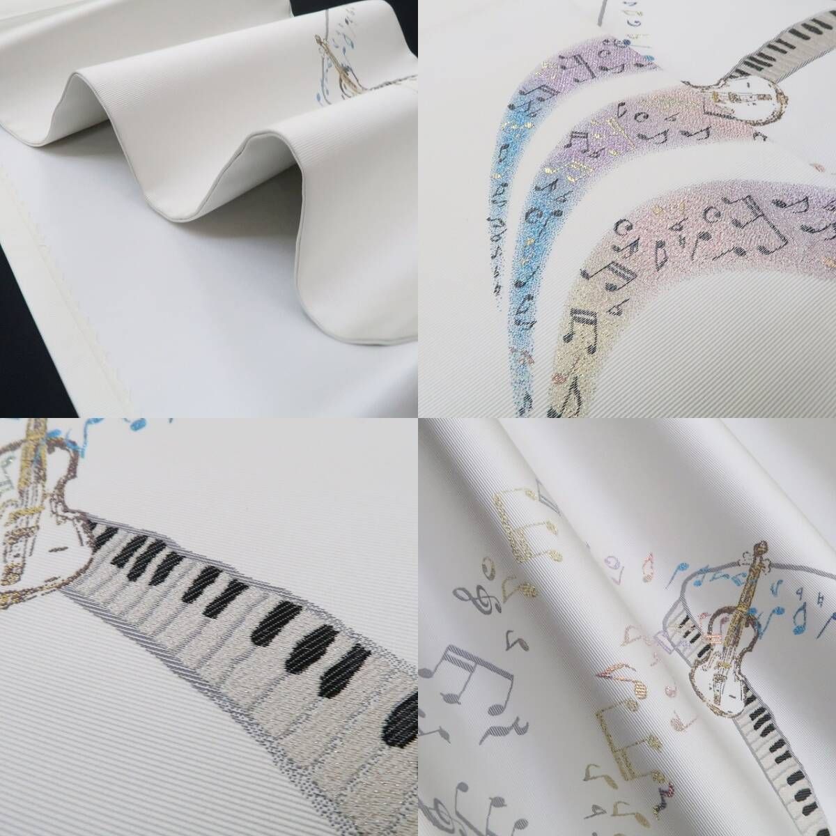 新品 猫 ピアノ 音符 着物 正絹“紙吹雪を吹かせるかのような”袋帯 4599 楽天市場】＼BLACK FRIDAY開催中／再入荷! [召しませ花 名古屋帯] 染