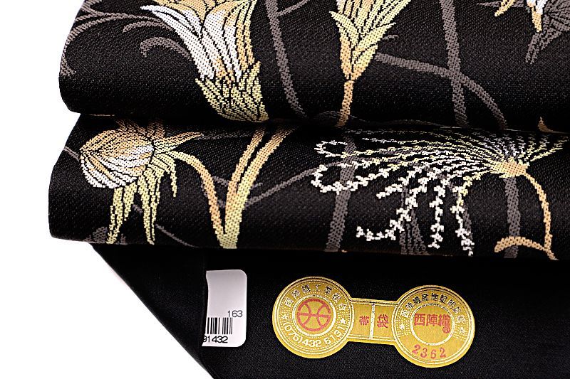 正絹西陣織大光謹製単衣袷兼用袋帯美しいキモノ掲載ボタニカル 正絹西陣織大光謹製単衣袷兼用袋帯美しいキモノ掲載ボタニカル 正絹