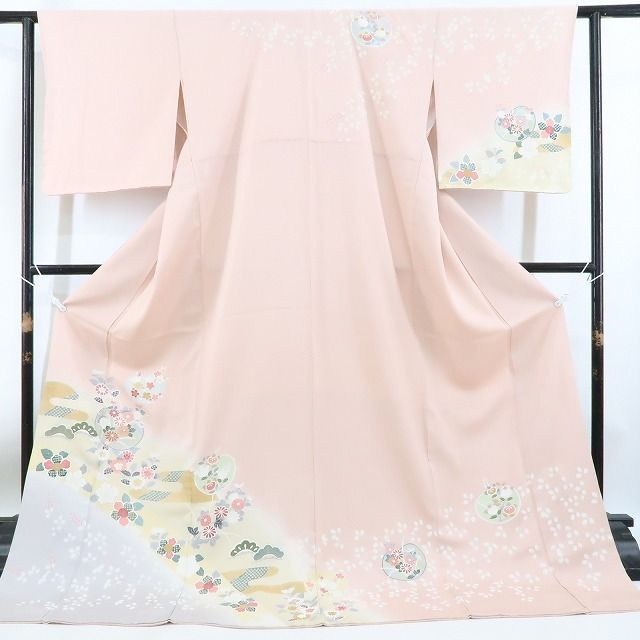 ❁tomihisa❁新品 金駒刺繍 着物“吉祥景色に身を包み心正して新しき春