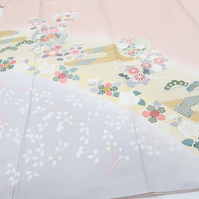 ❁tomihisa❁新品 金駒刺繍 着物“吉祥景色に身を包み心正して新しき春