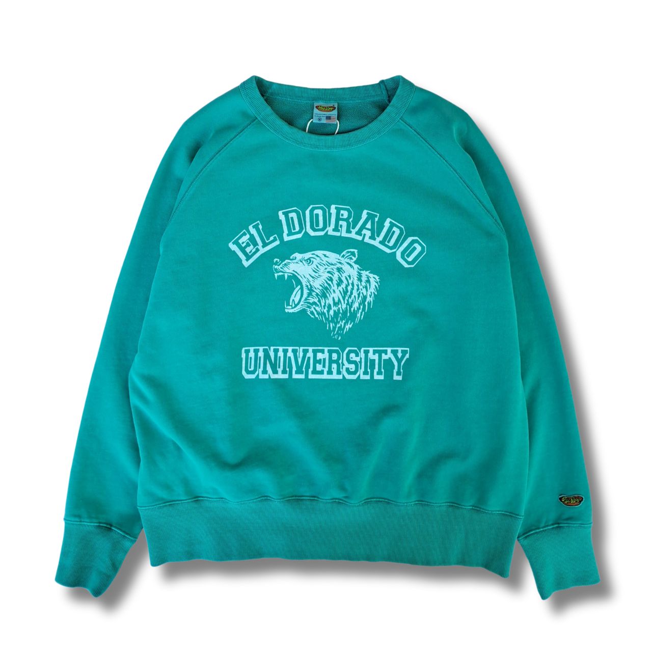 RED DOGS レッドドッグス pigment raglan sweat green 熊 スウェット ホットドッグ