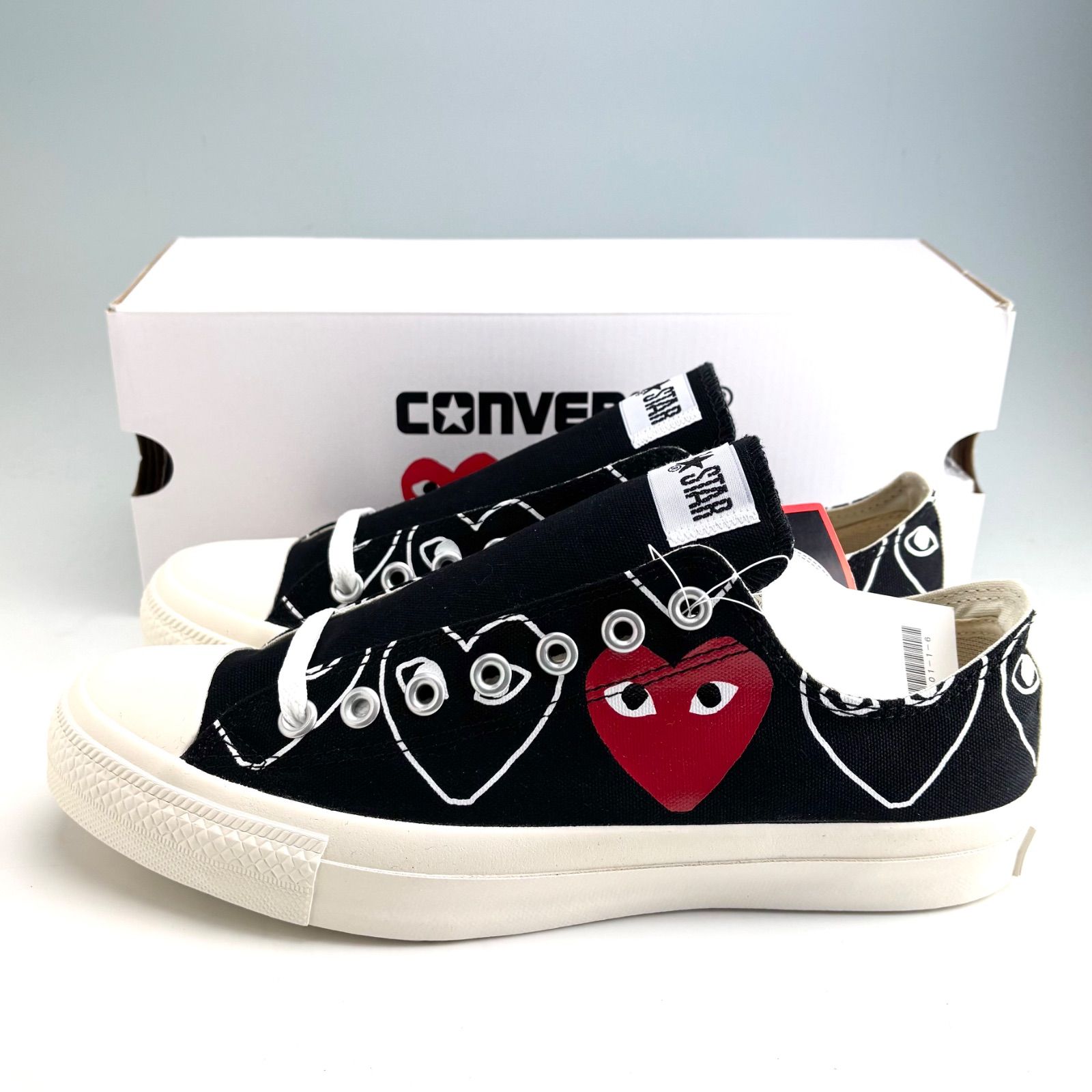 未使用品 PLAY COMME des GARCONS CONVERSE CHUCK TAYLOR Low us8.5 
