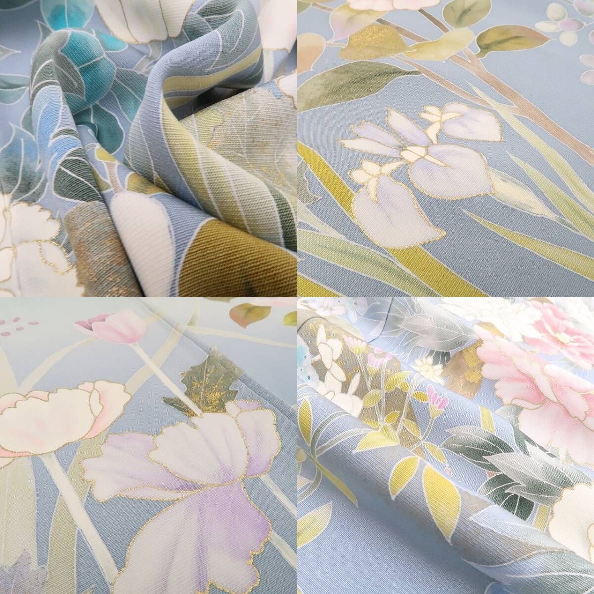  ❁tomihisa❁ 牡丹 椿 着物 正絹 花の息吹に心寄せれば人それぞれに季節は巡る 仕付け糸付 訪問着 5344 訪問着 付け下げ 着物