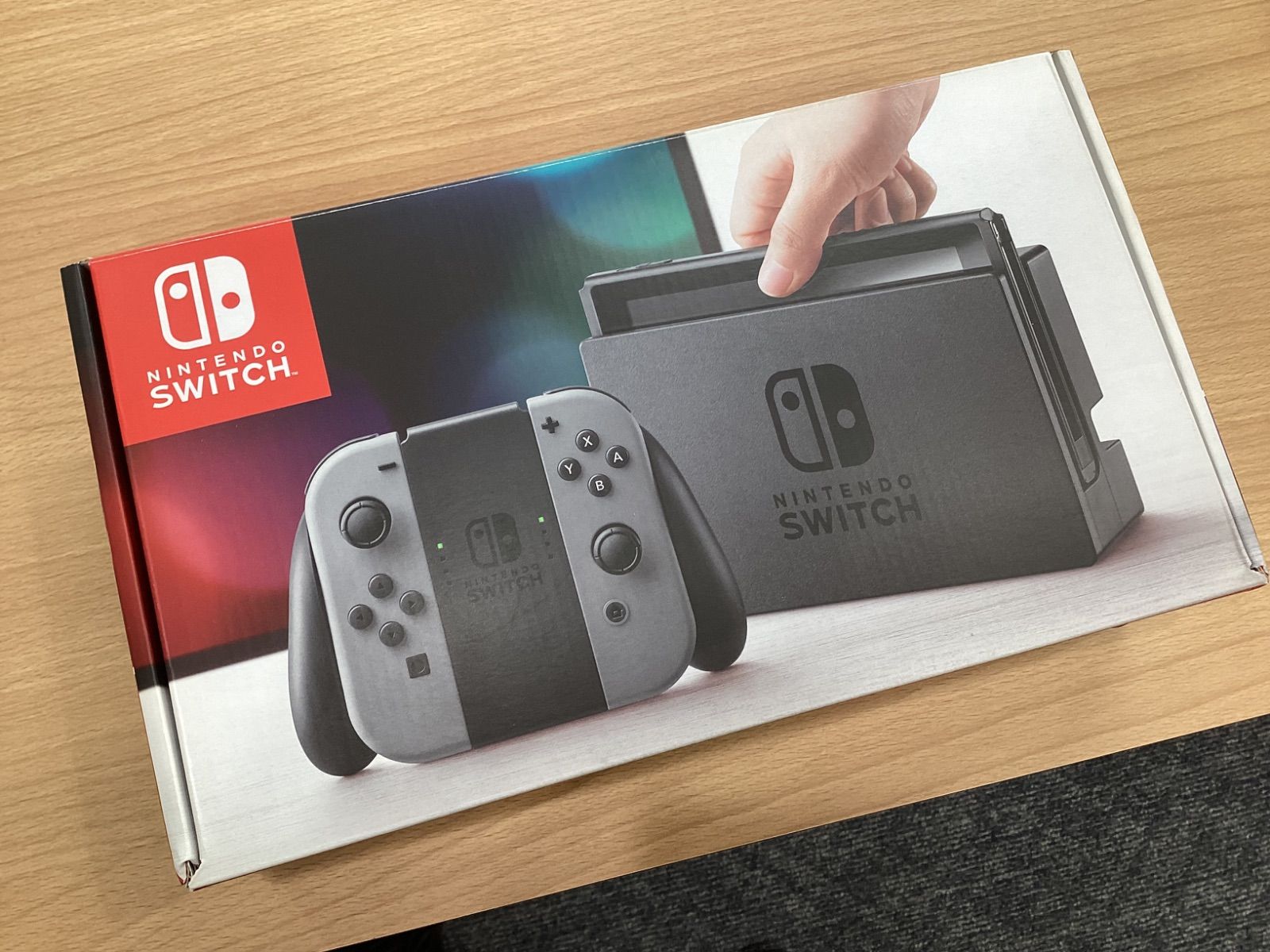 SA172 任天堂 Nintendo Switch 本体 ジョイコン 完品セット 動作 済み ブラック