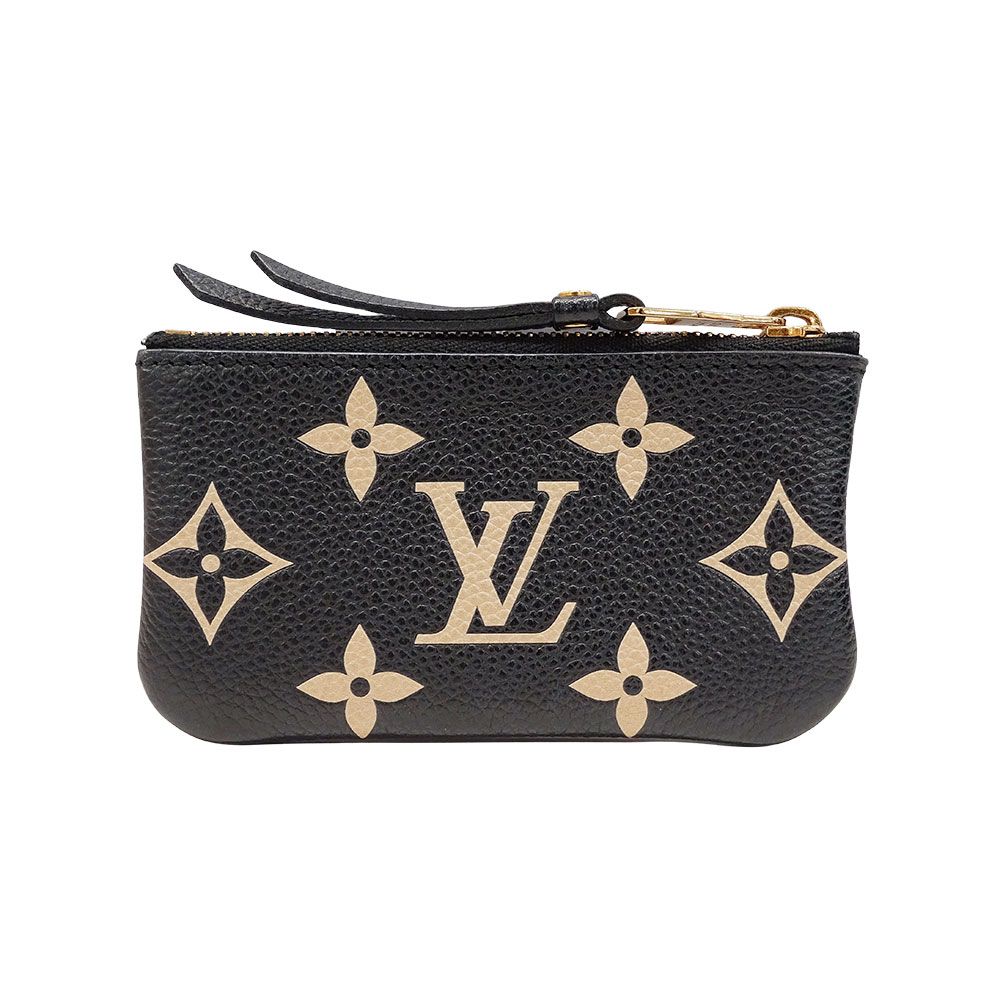 ルイ ヴィトン LOUIS VUITTON 財布 レディース ブランド コインケース モノグラムアンプラント カードキーケース ポシェット･クレ ブラック ベージュ M 80885 小銭入れ 小物入れ おしゃれ ロゴ 小さめ