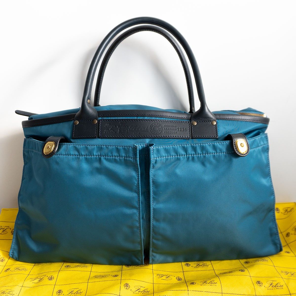 FELISI 9236 DS ヘルメットバッグ ブルー×ネイビー ビジネス トート バッグ フェリージ 25110262