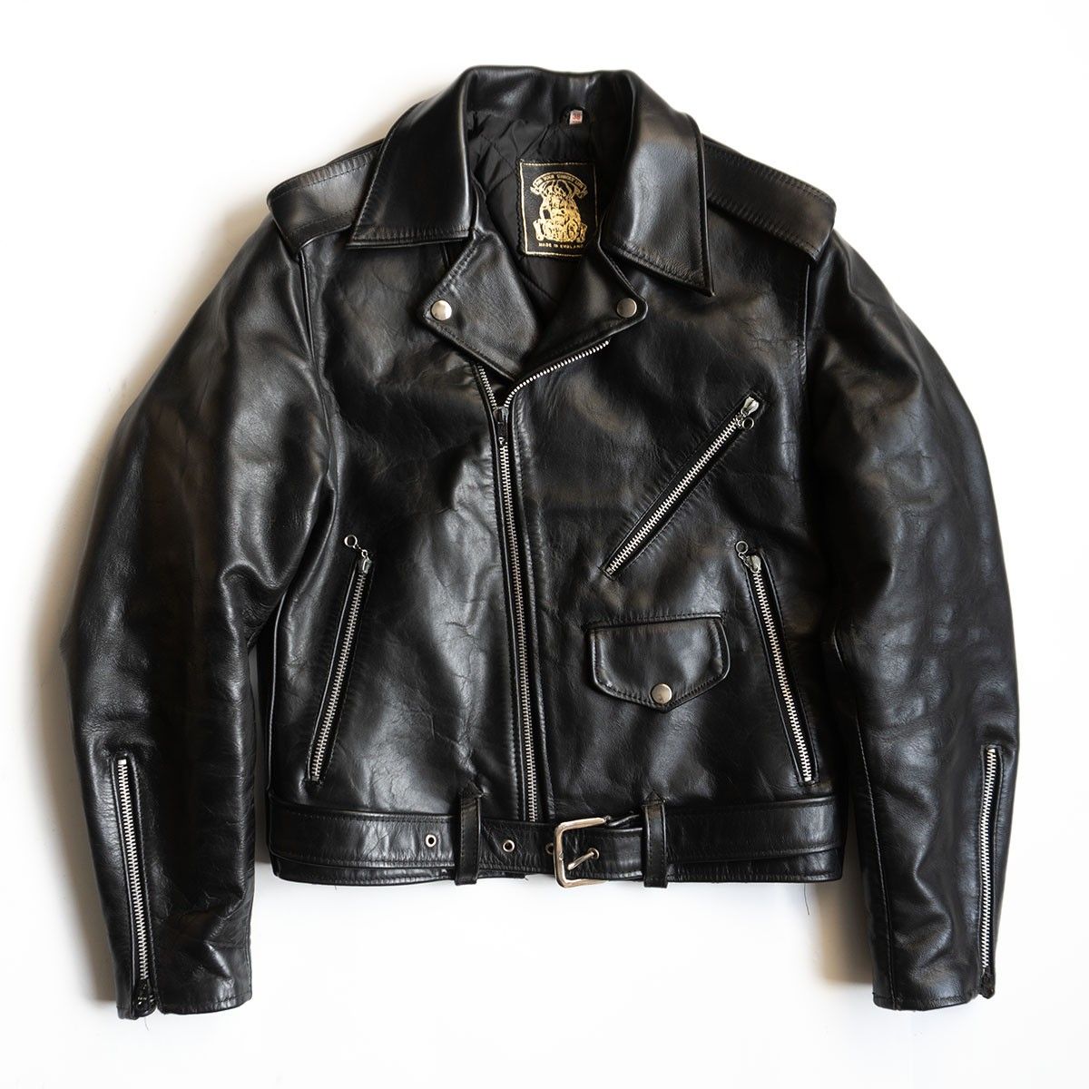 666 triple six ステアハイド ダブルライダースジャケット 38 レザー トリプルシックス 25110354