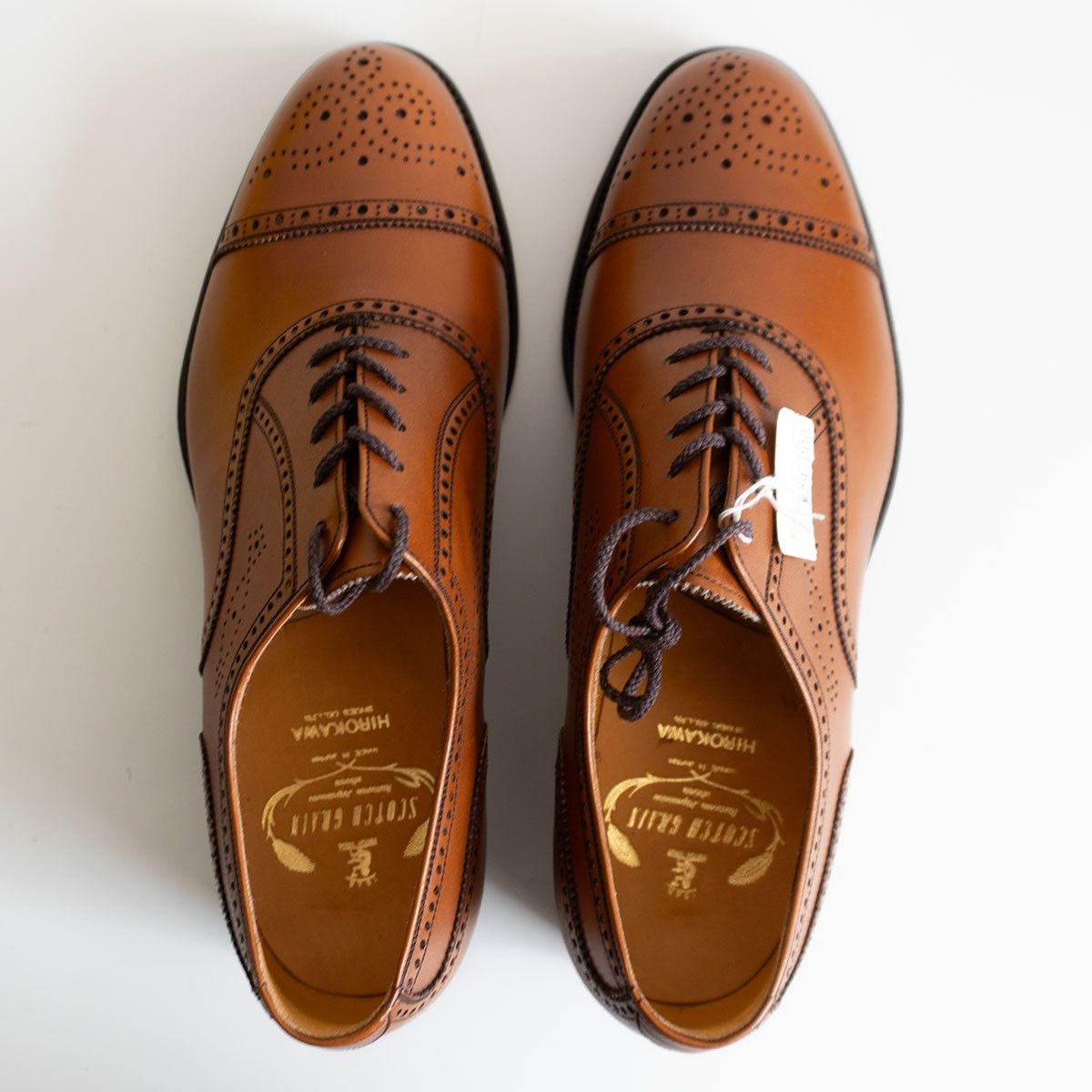 SCOTCH GRAIN 2900 アシュランス セミブローグ レザーシューズ 25.5EEE スコッチグレイン 25110279