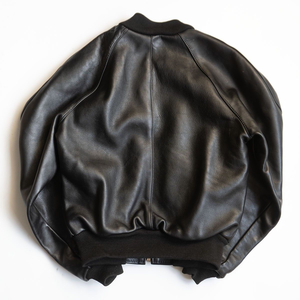 美品】 VANSON 【TJV オールレザー スタジャン】38 ブラック