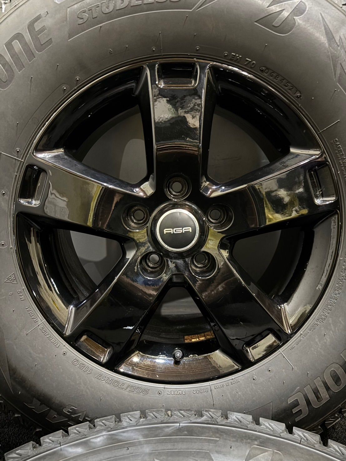 265 70 R 17 DM V 3 21年製 AGA 17インチ 7 5 J 48 127 H スタッドレス 4本 JEEP ラングラー 1 K 613