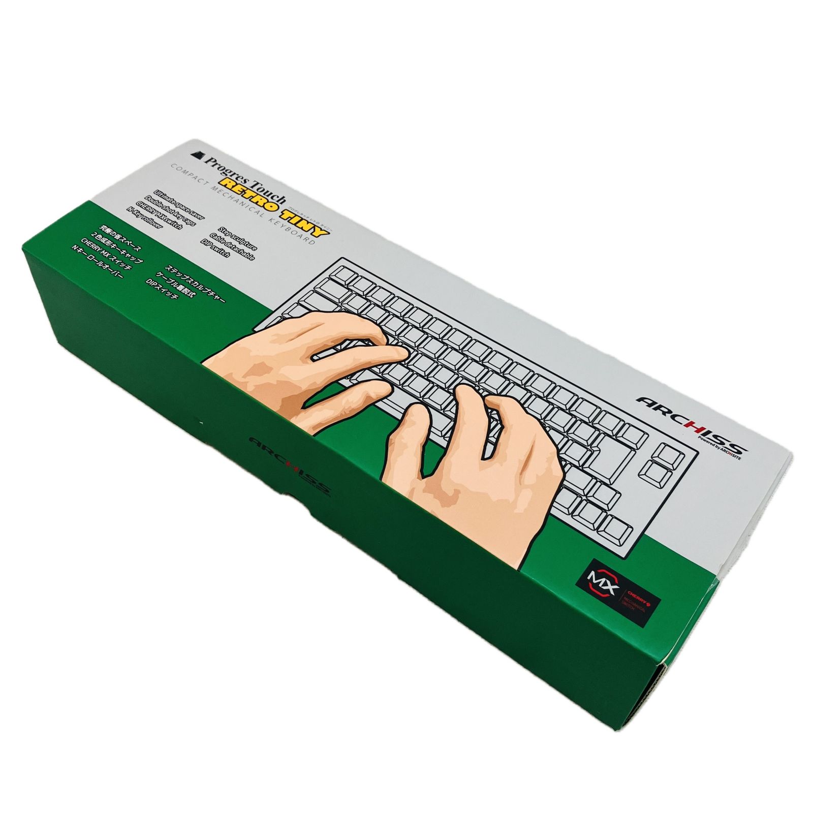 ARCHISS AS KBPD 66 TBKWP ProgresTouch RETRO TINY 日本語配列 茶軸 メカニカルキーボード PC
