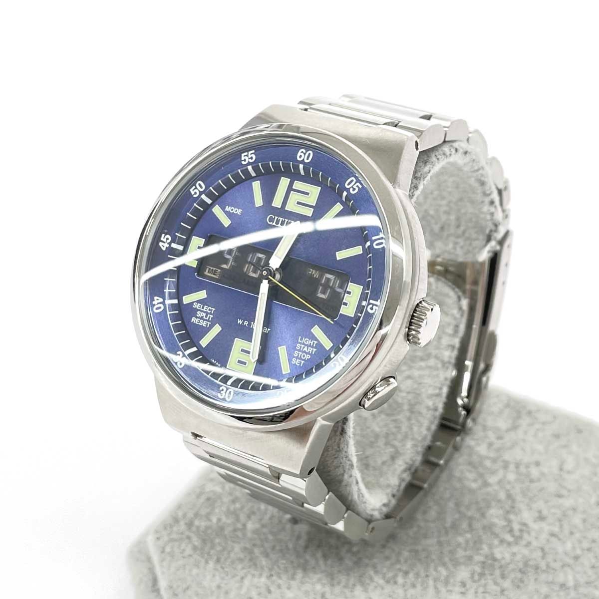 Citizen シチズン クォーツ 腕時計 アナデジ/SS//箱＆コマ付き C452