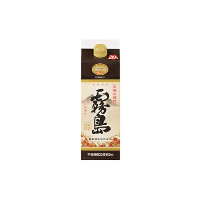 宮崎限定 霧島 パック 20度 900ml×2本 芋焼酎 霧島酒造※北海道・東北