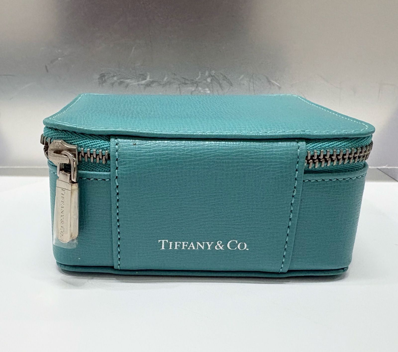 ティファニー レザー アクセサリーケース ティファニーブルー TIFFANY