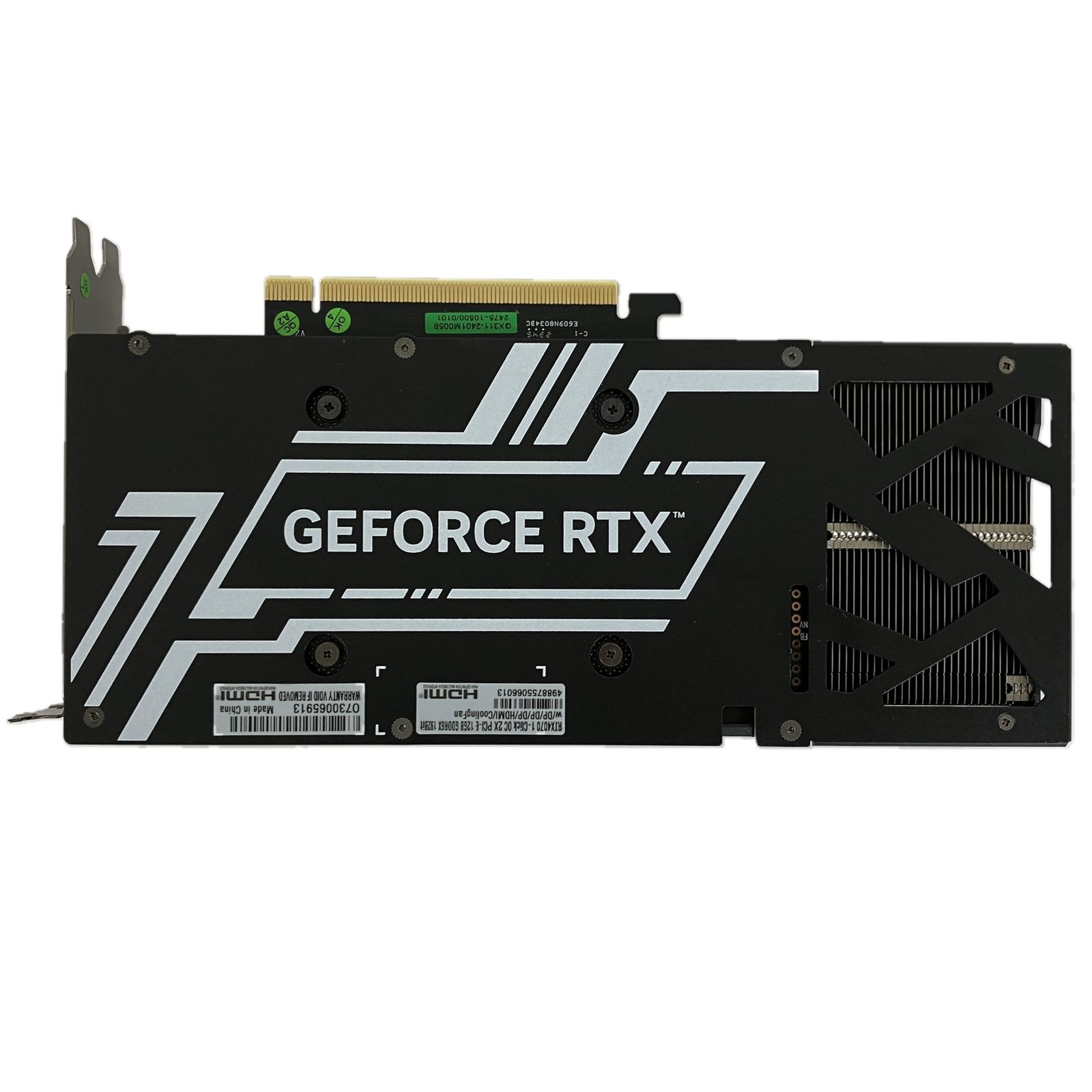 【ジャンク】玄人志向 Geforce RTX 3070 グラフィックカード 玄人志向 NVIDIA GeForce RTX4070 12GB GDDR6X 192Bit グラフィック
