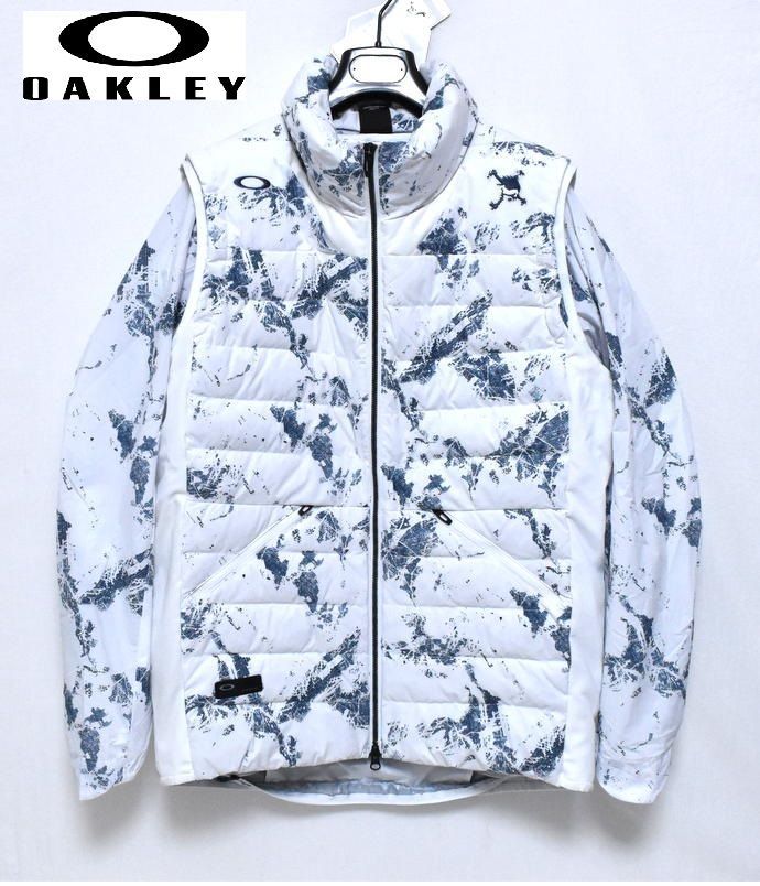 オークリーゴルフ スカル トランスフォーム ダウンベスト 3.0 M XL 日本サイズ FOA405725 ホワイト