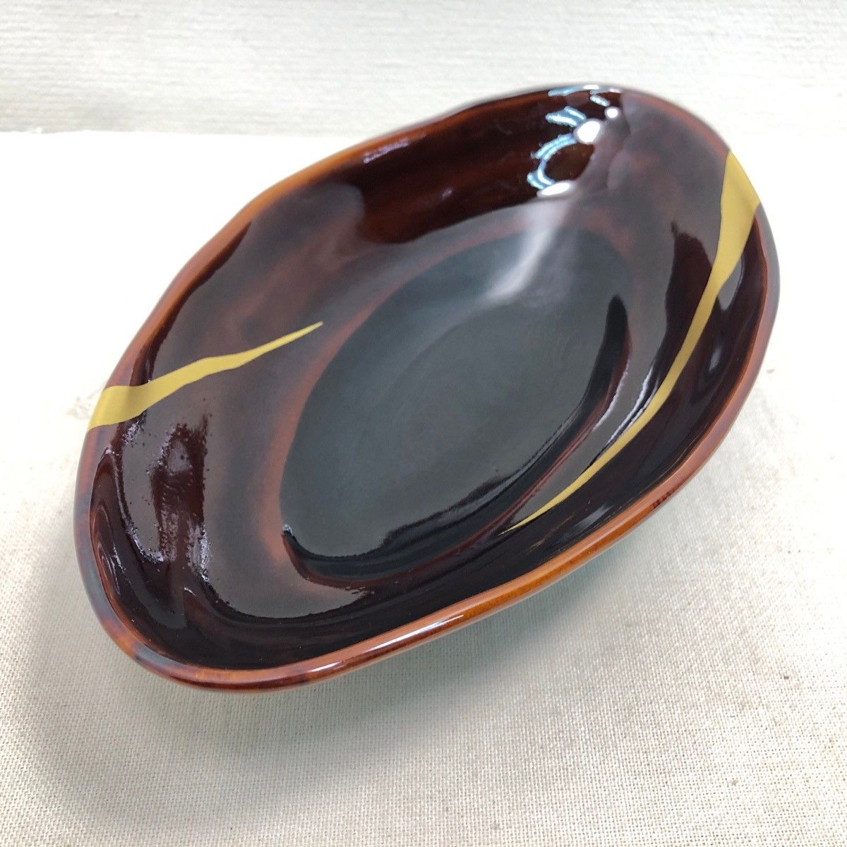 大樋焼 十一代大樋長左衛門 大樋年雄 皿 舟形器 ☆ - メルカリ