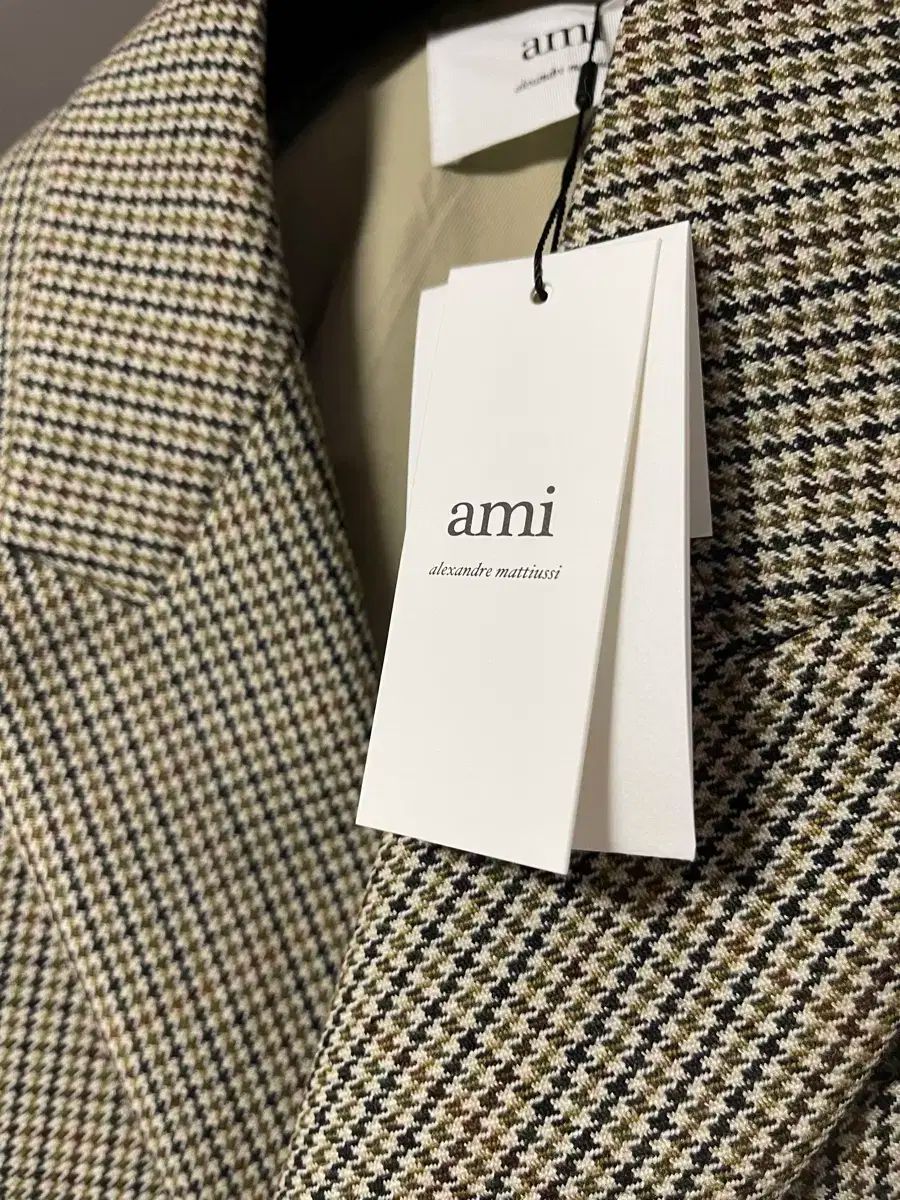 アミ ハウンドトゥース ダブル ブレスト ジャケット