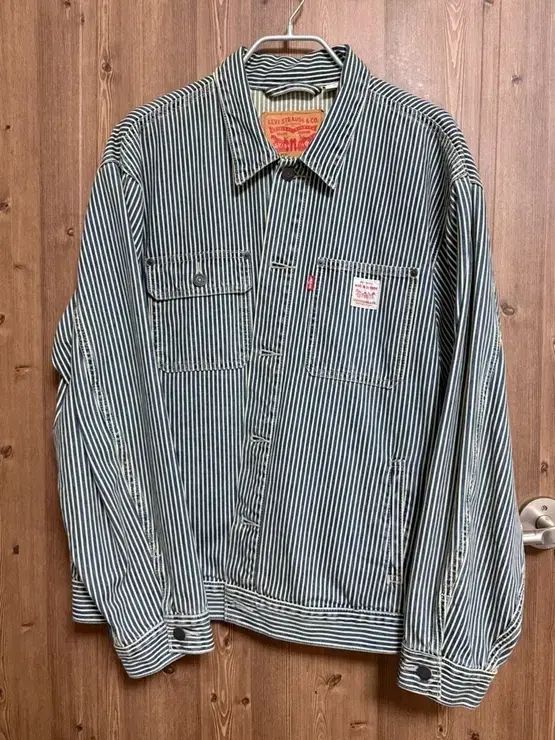 リーバイス ワークウェア サンライズ トラッカージャケット ストライプ L