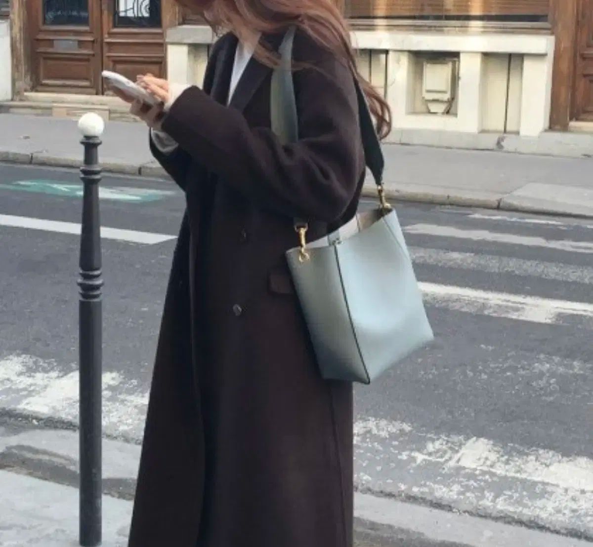 シアド ダブルボタン ハンドメイドコート