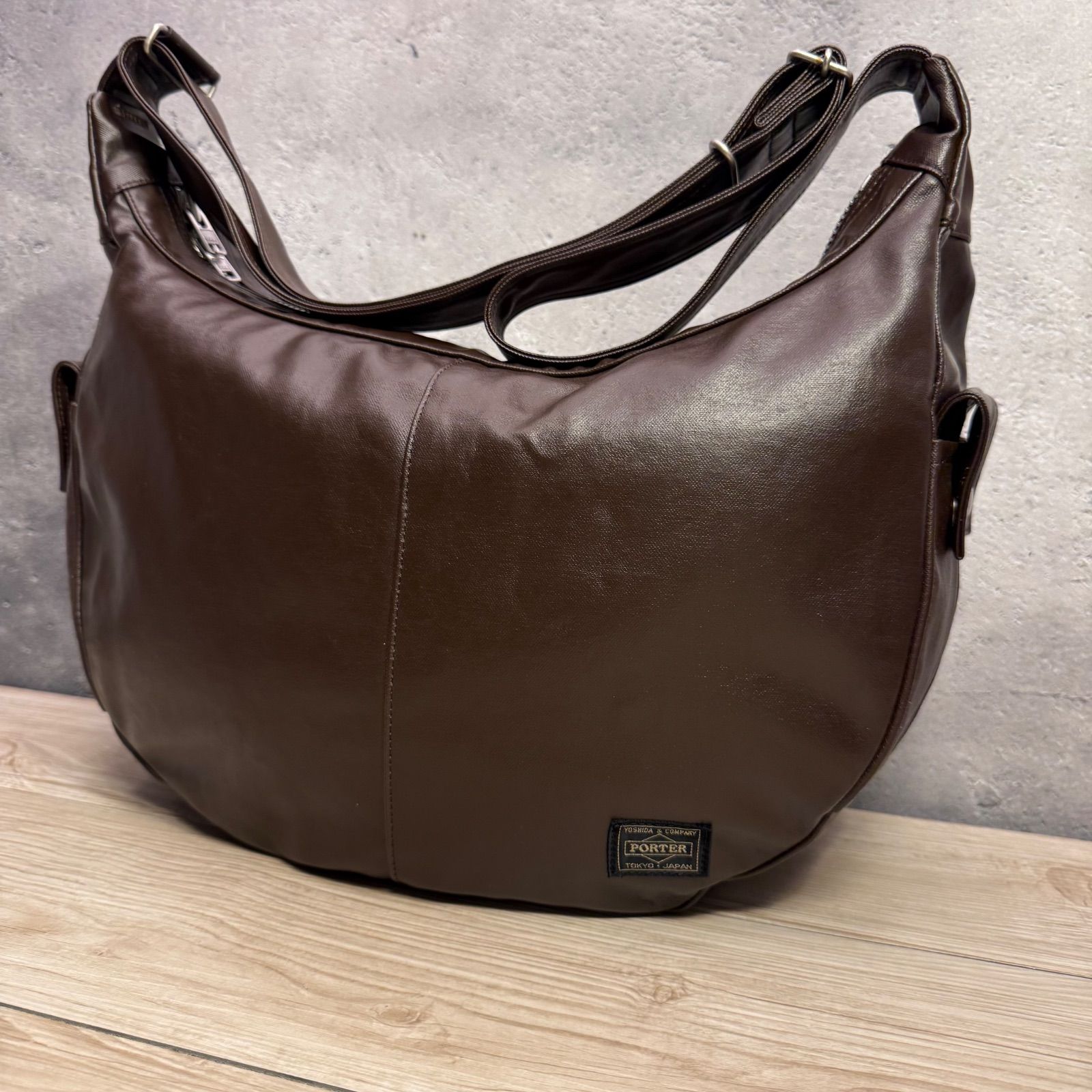 ポーター ショルダーバッグ フリースタイル ブラウン PORTER バッグ