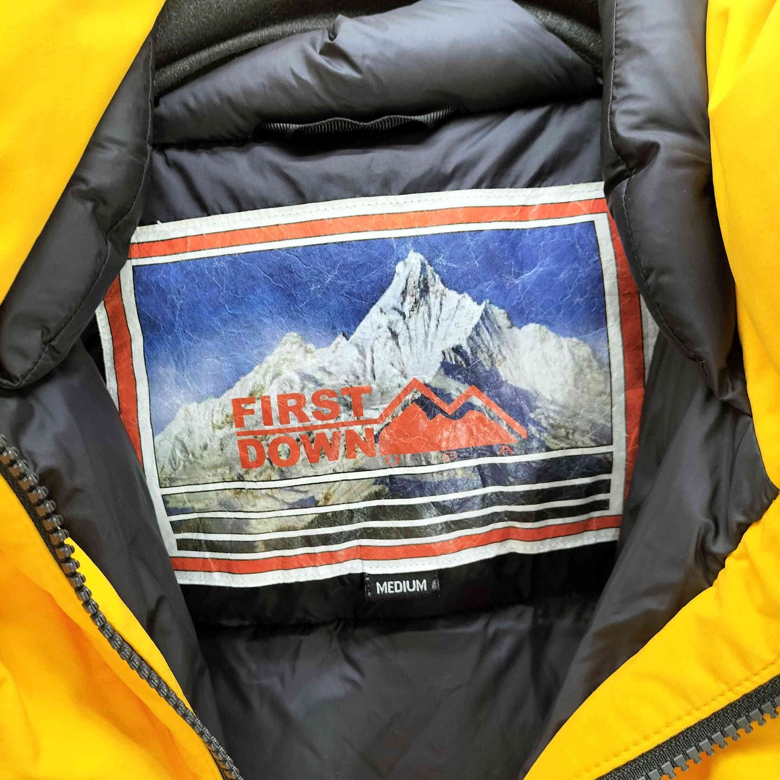 ファーストダウン FIRST DOWN 別注 パネル ショートダウン ジャケット