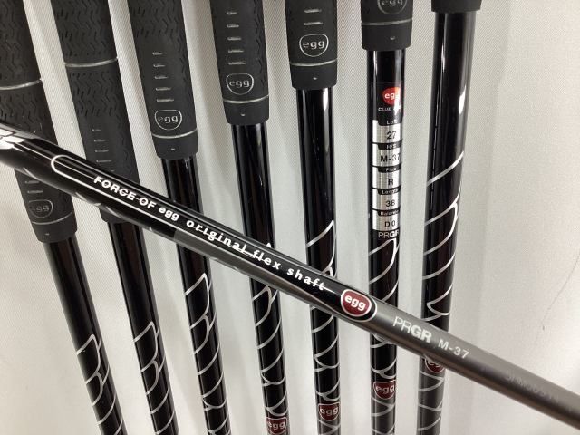 アイアンセット プロギア エッグ egg アイアン 2015 8本 オリジナルカーボン M 37 R 27 5110 ウォームアップウェア バランス練習用品