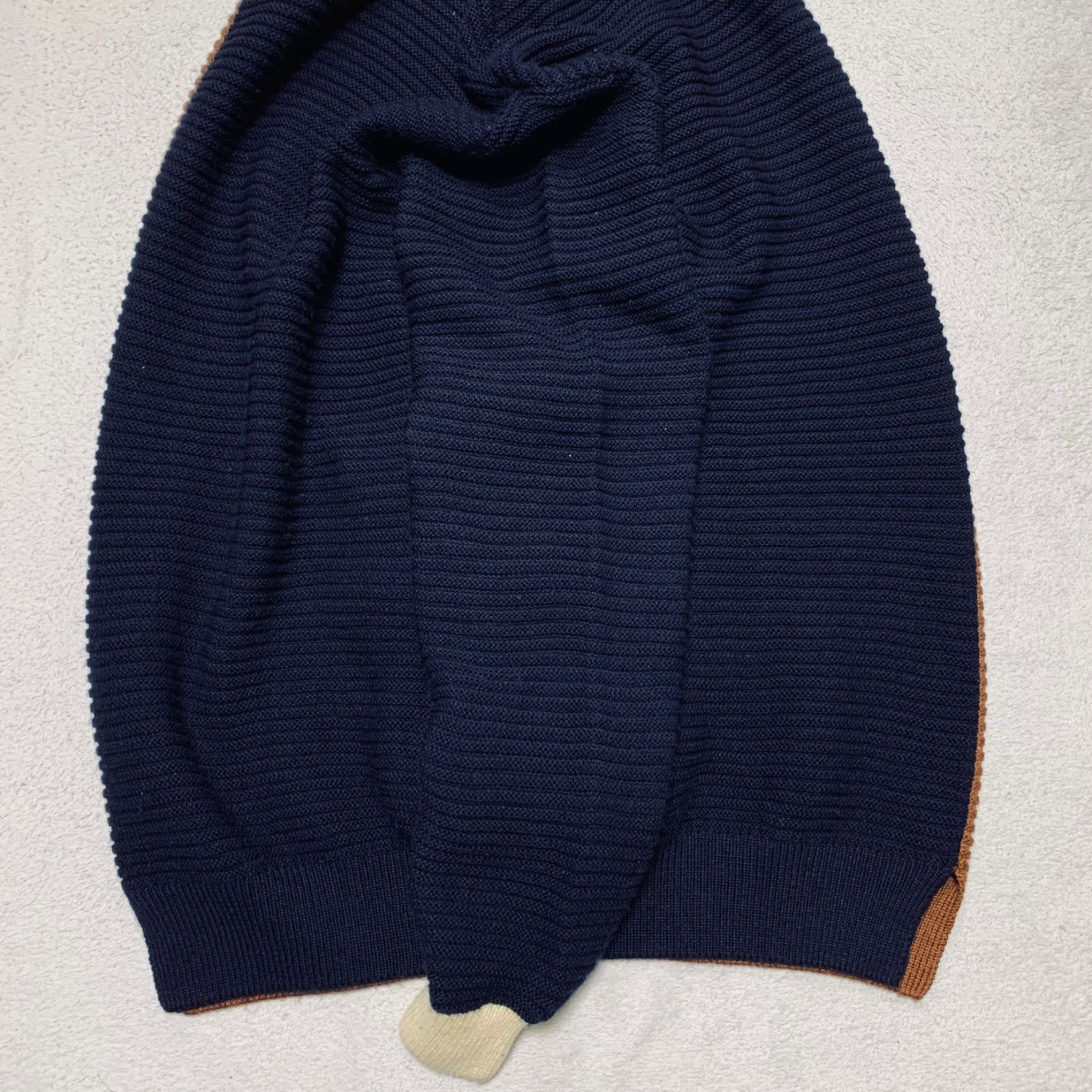 CULLNI 20AW 切替レイヤードニット セーター プルオーバー メリノ 