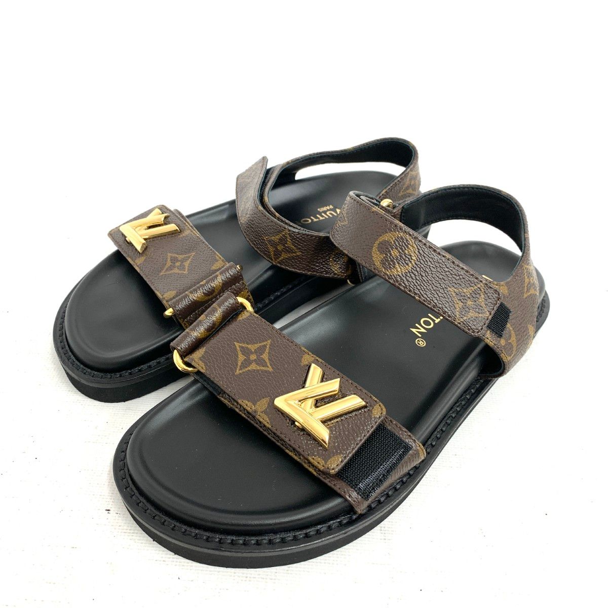 LOUIS VUITTON ルイヴィトン サンダル 表記サイズ 36 1 2 サンセット モノグラム ACL 9 C レディース