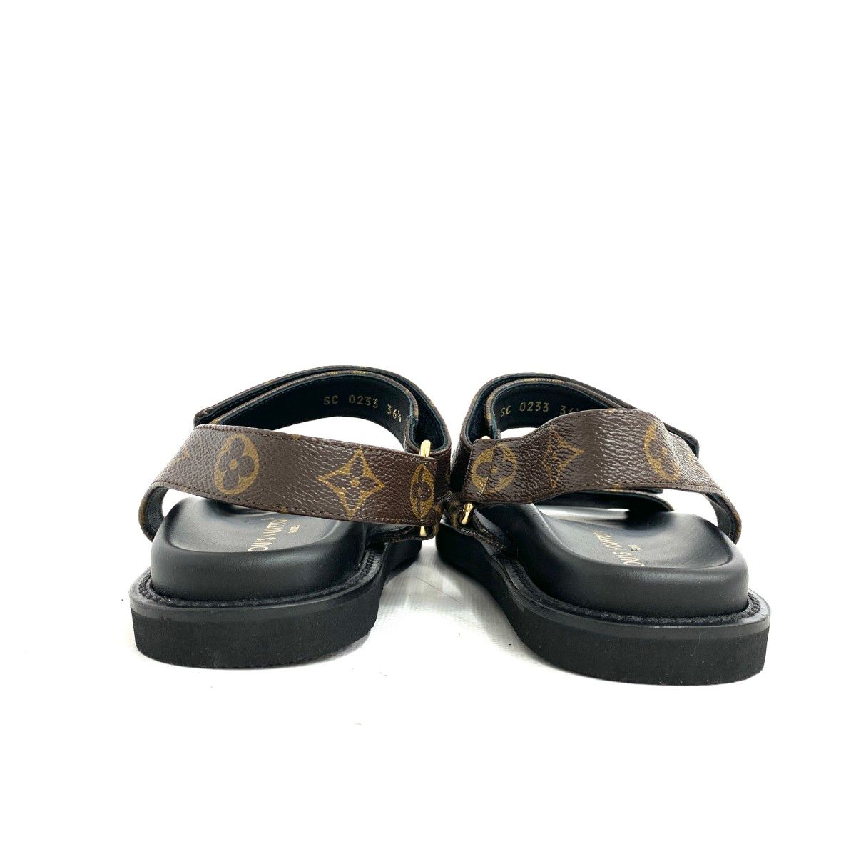  LOUIS VUITTON ルイヴィトン サンダル 表記サイズ 36 1 2 サンセット モノグラム ACL 9 C レディース サンダル サンダル ミュール