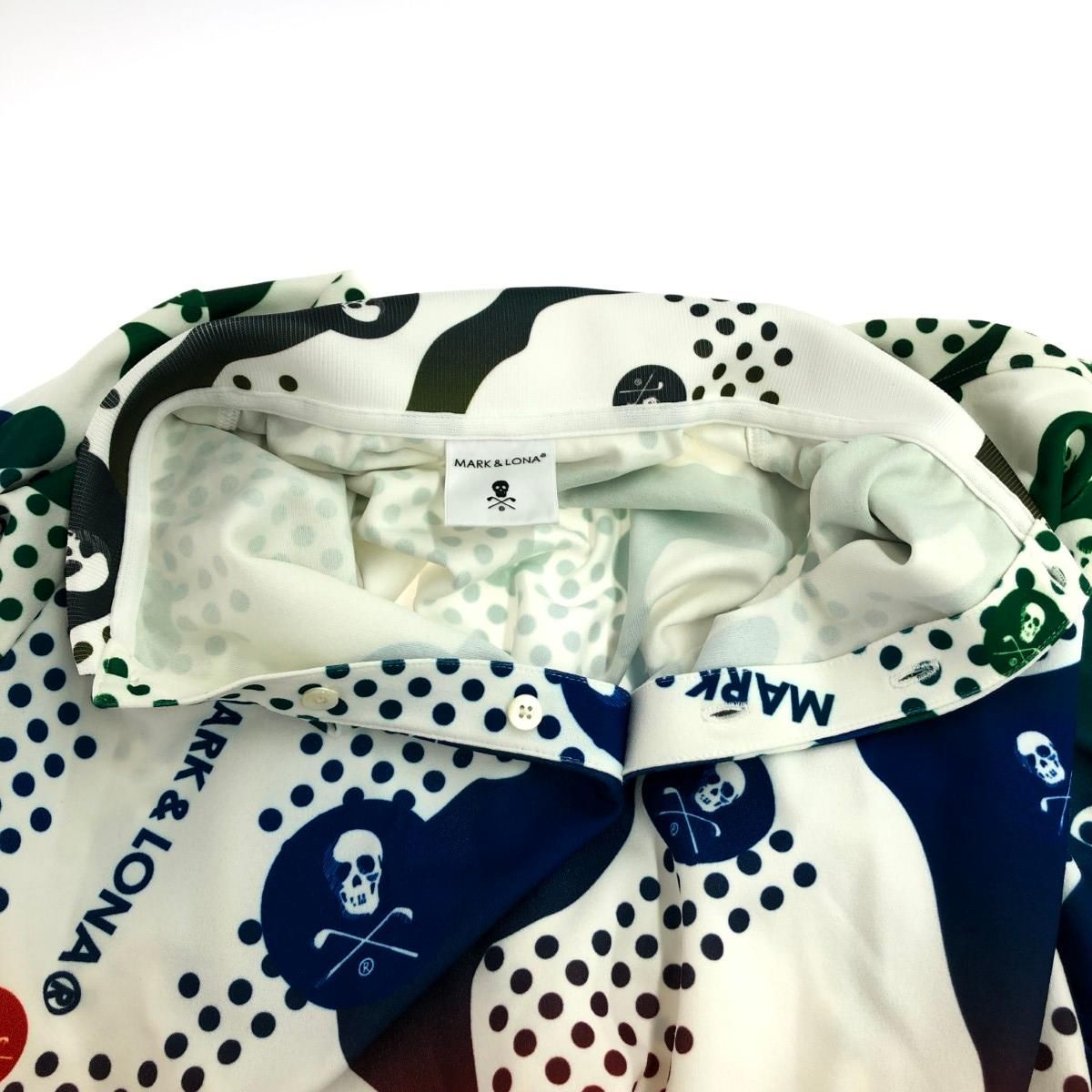 MARK&LONA マーク&ロナ ポロシャツ サイズ:50 総柄 MLM-4A-AP05 マルチ