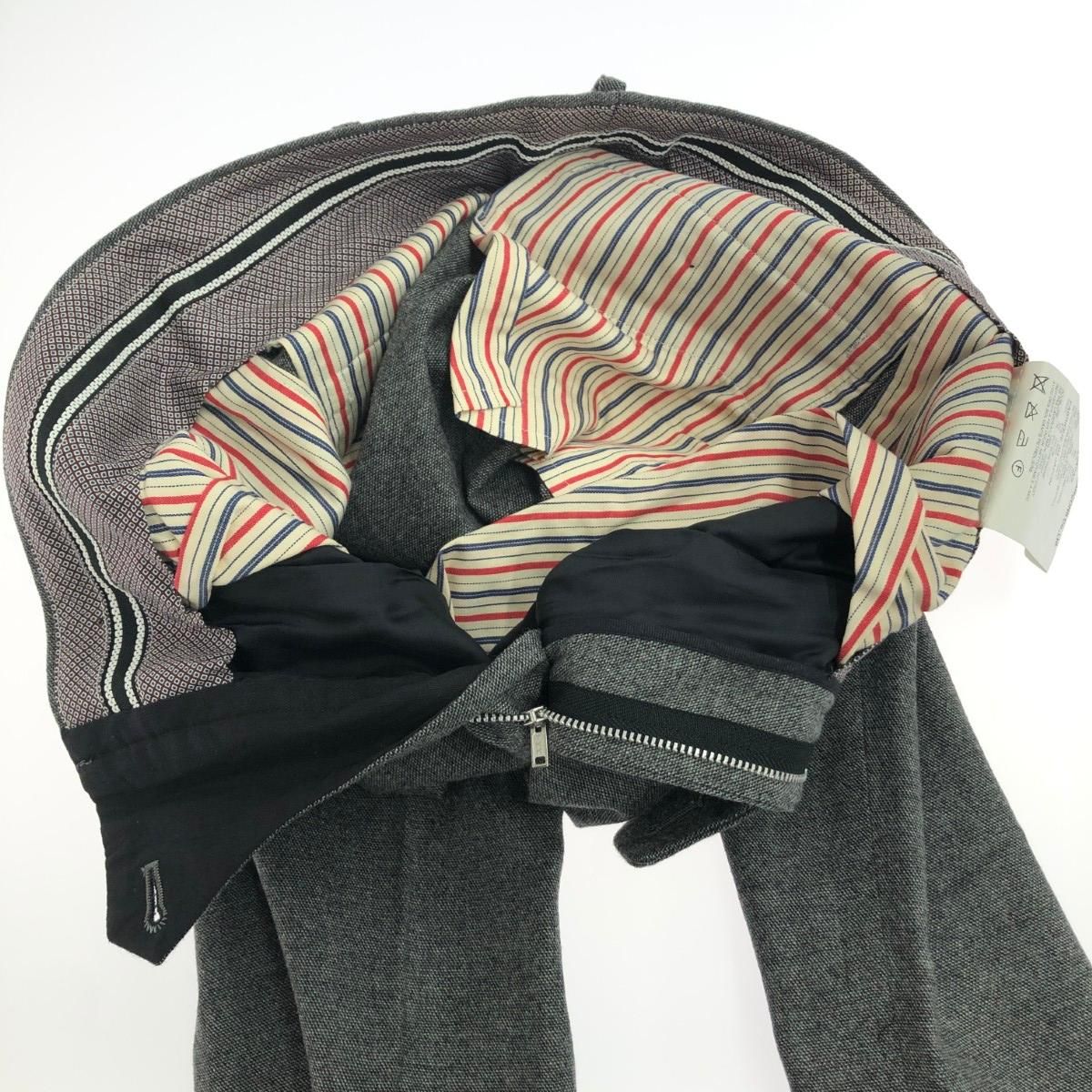 【激安セール】 JUNYA WATANABE COMME des GARCONS MAN ジュンヤワタナベ スラックス サイズ XS テーパード タック ウール WP-P031 グレー メンズ 240001168926