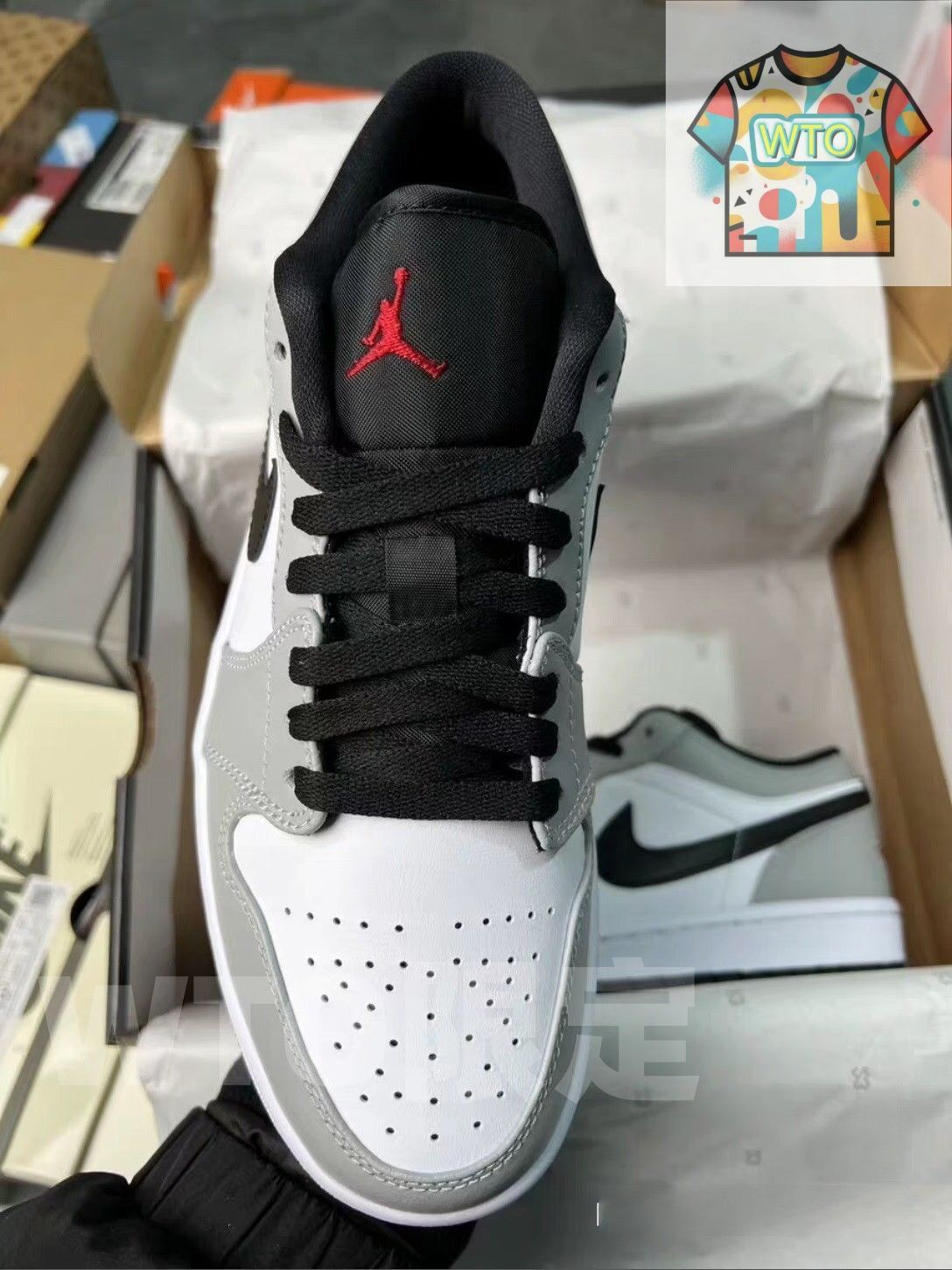 大 NIKE AIR JORDAN 1 LOw 553558-030 ナイキ スニーカー ジョーダン-WTO輸入2