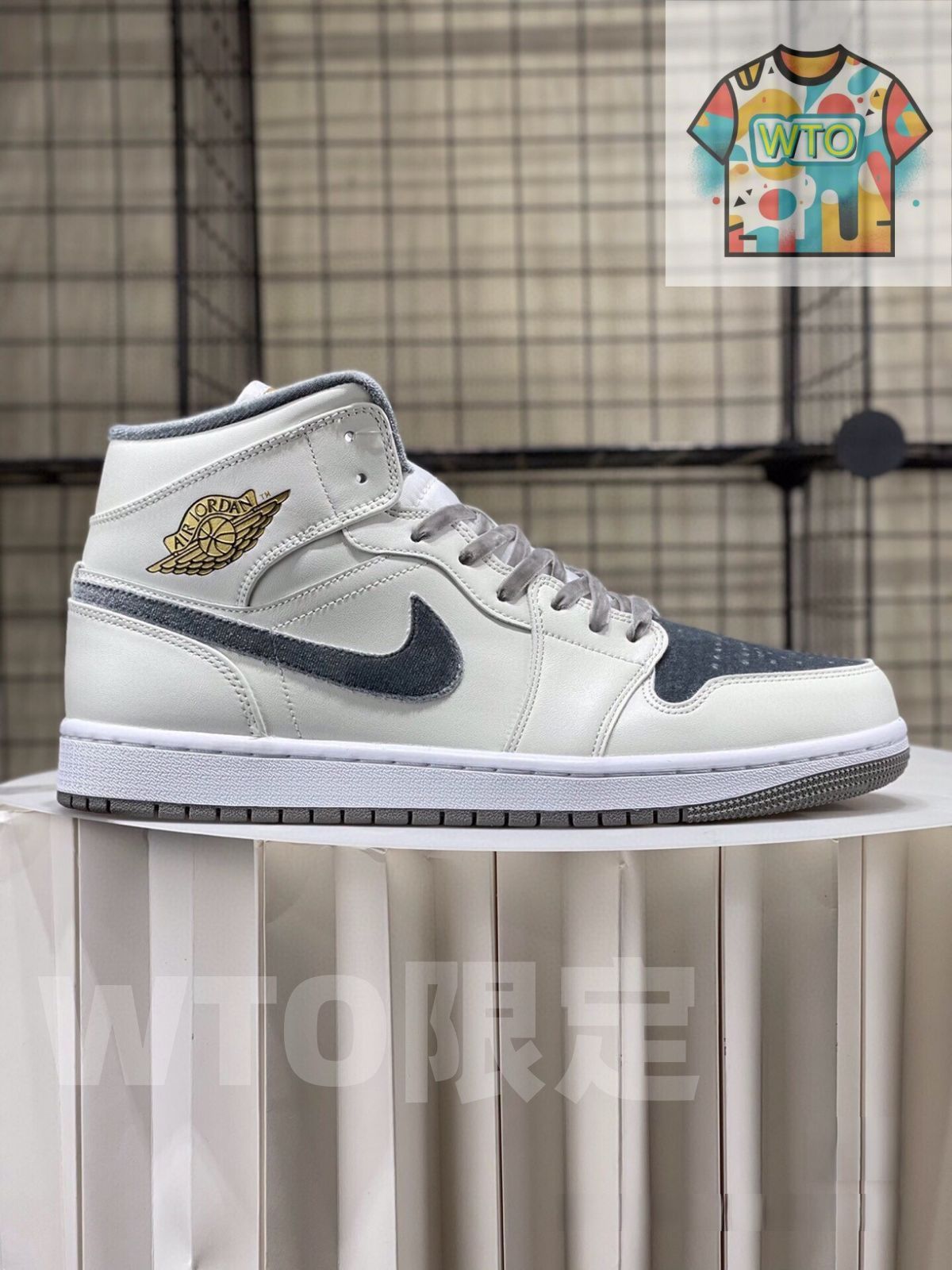 お げ 即 ナイキ スニーカー Air Jordan 1 Mid Velvet Toe -WTO輸入2