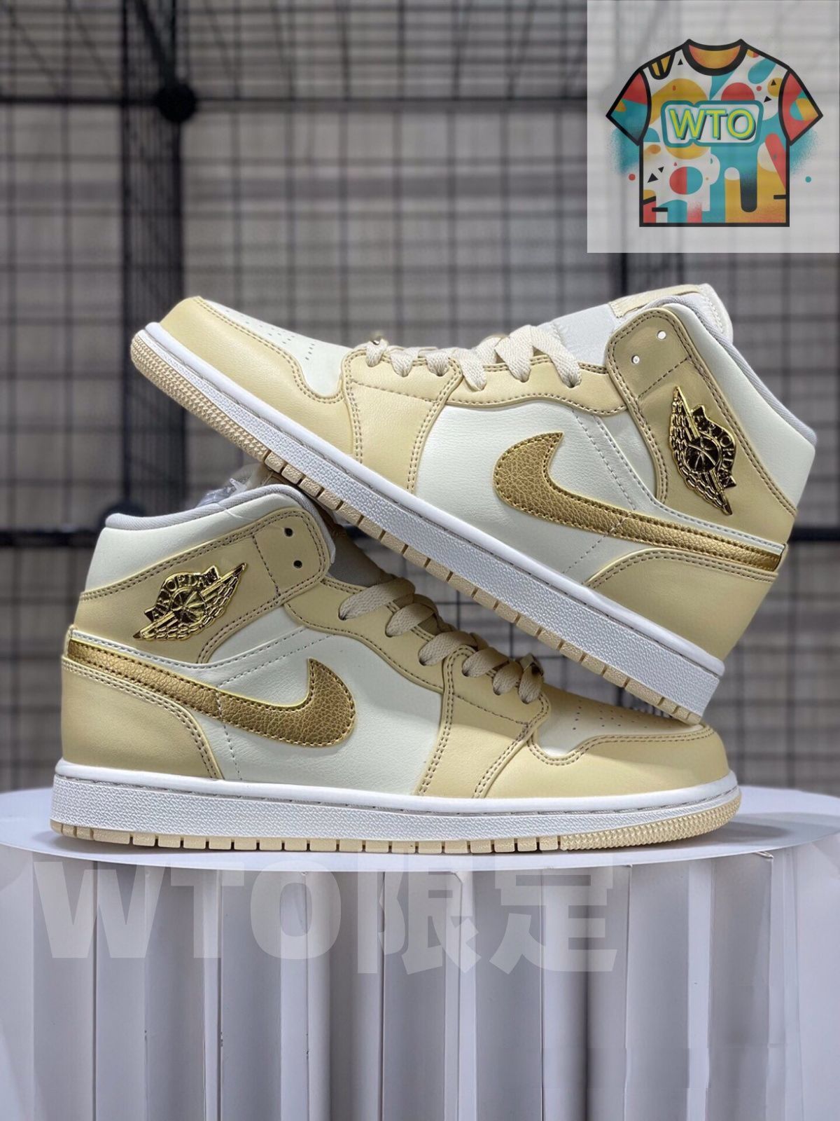  お げ 即 Nike Air Jordan 1 Mid 男女兼用 WTO輸入2 スニーカー 靴