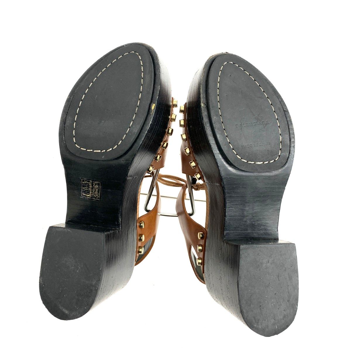 BALENCIAGA バレンシアガ サンダル 表記サイズ:37 厚底/スタッズ