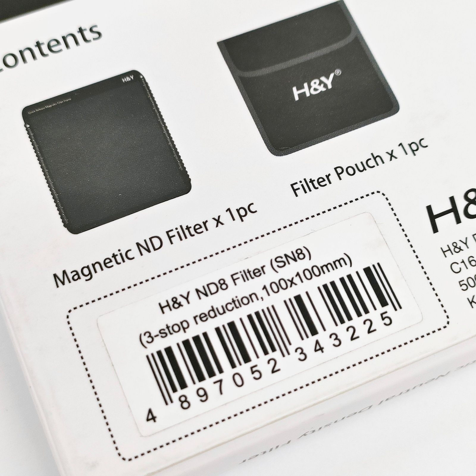  H Y Kシリーズ ND 8 100 mm幅 角型 マグネット式 NDフィルター K series 減光 R 2511 057 NDフィルター レンズフィルター本体