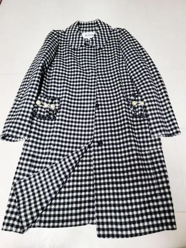 オッズセカンド チェック ウールコート ポール1222