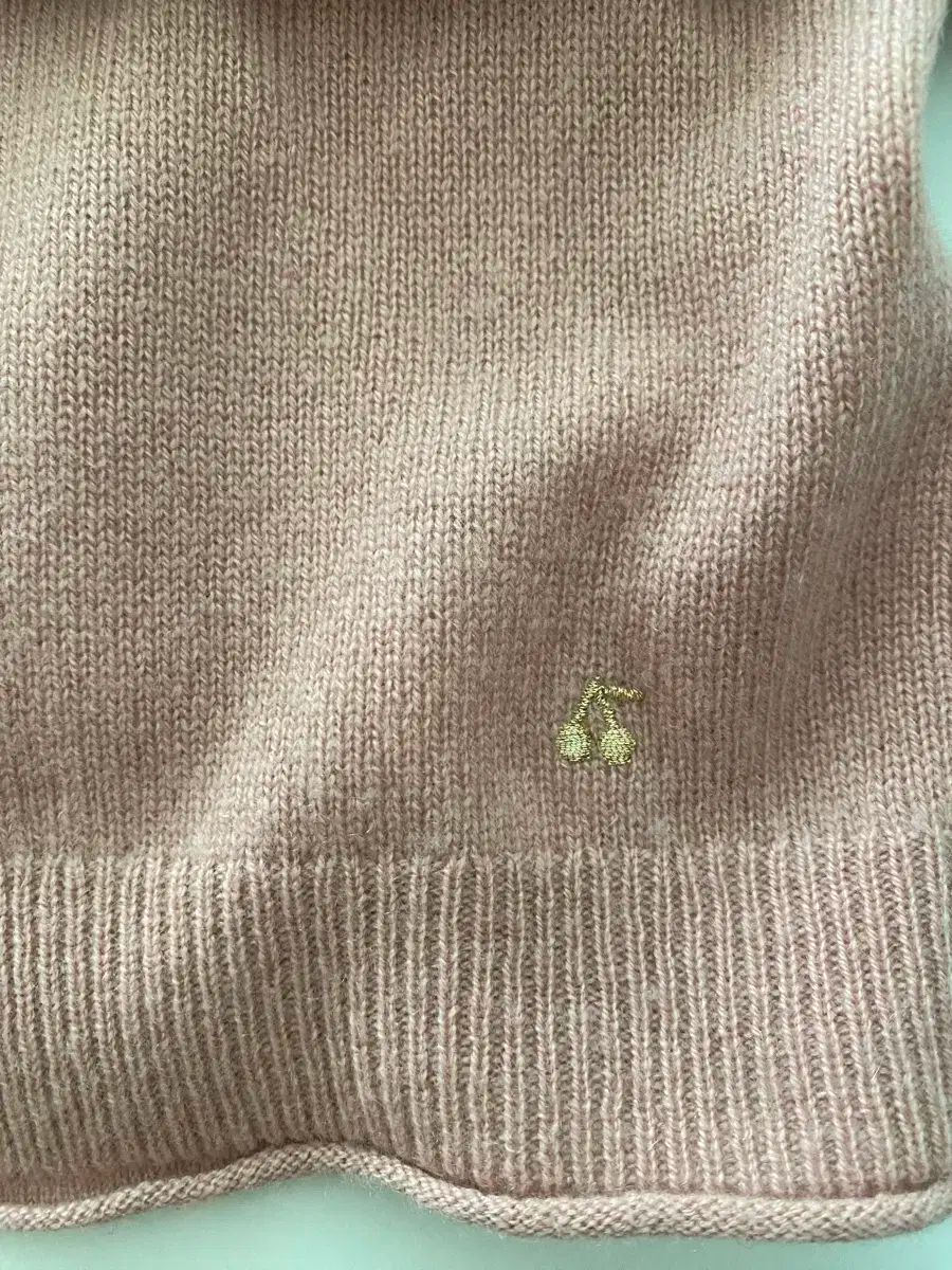  ボンポワン カシミア カーディガン インディーピンク 4 Y カーディガン トップス