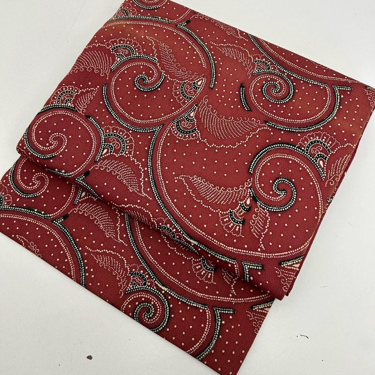 名古屋帯 正絹 縮緬 型染め 素敵な染め 九寸MA-1005 - メルカリ