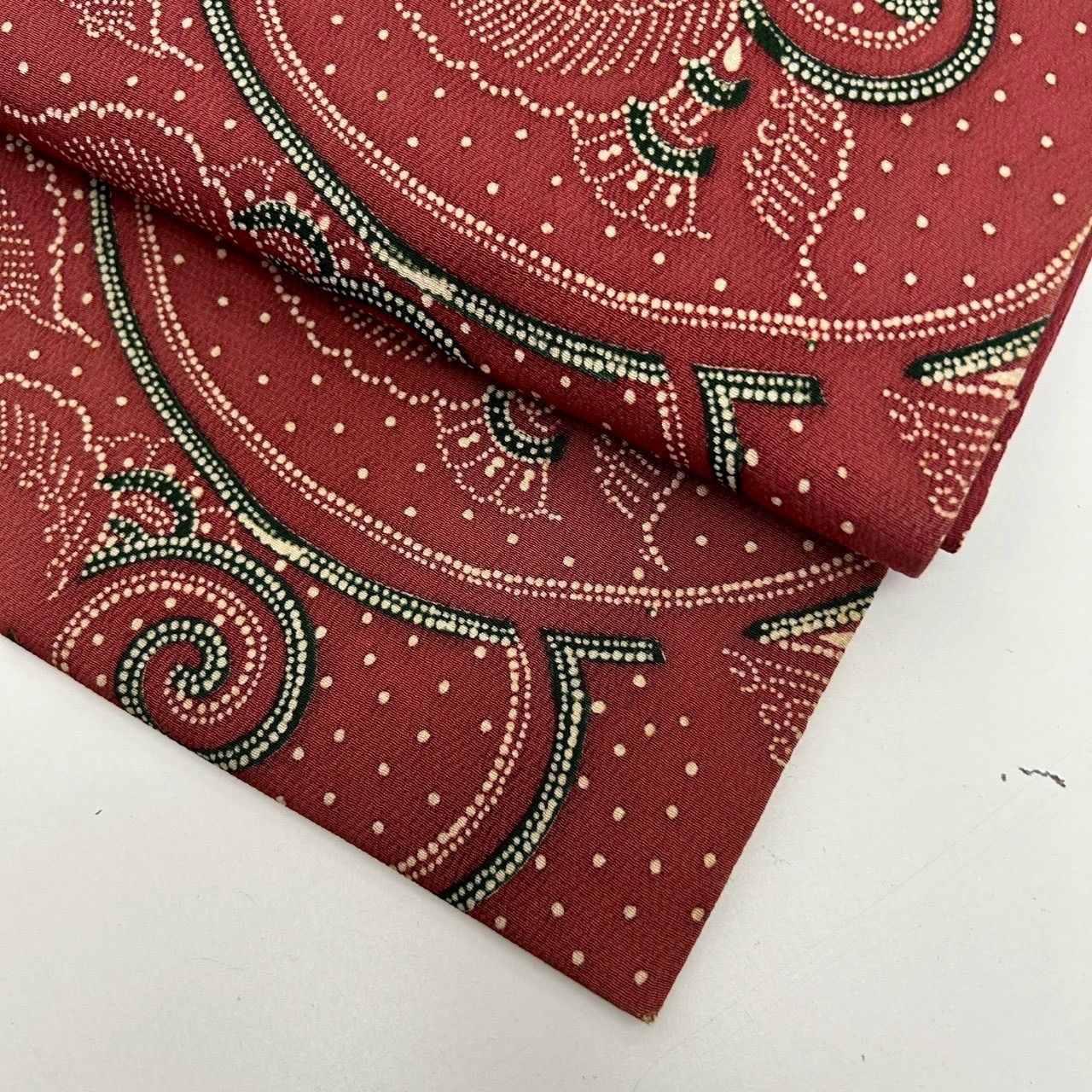 名古屋帯 正絹 縮緬 型染め 素敵な染め 九寸MA-1005 - メルカリ