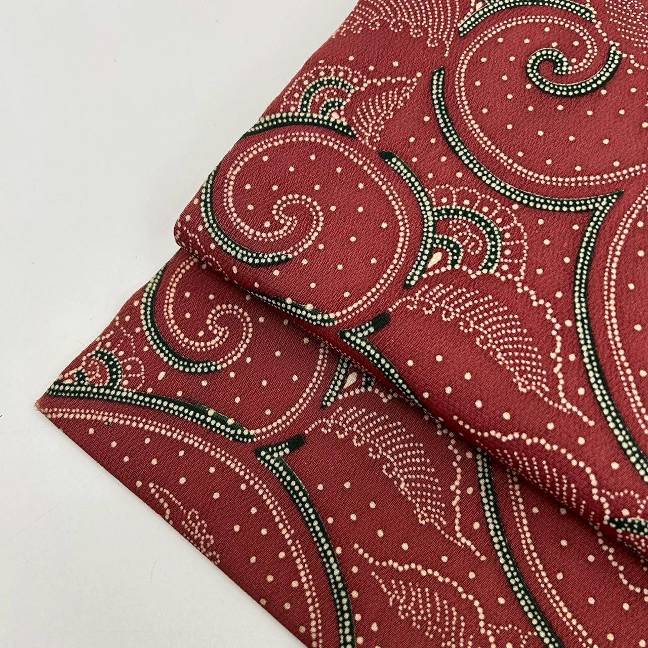 正絹 縮緬 染め名古屋帯 更紗 名古屋帯 正絹 縮緬 型染め 素敵な染め 九寸MA-1005 - メルカリ