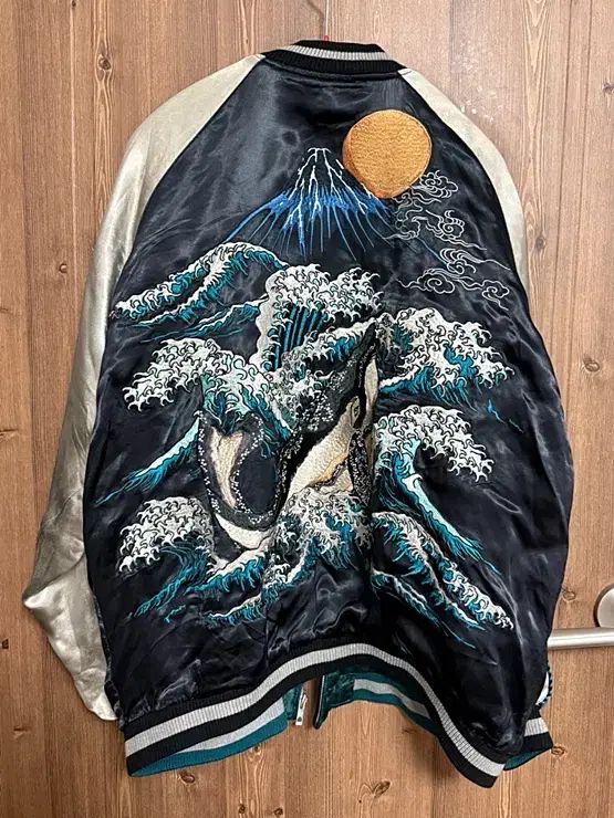 スクリプト クジラ スカジャン XXL