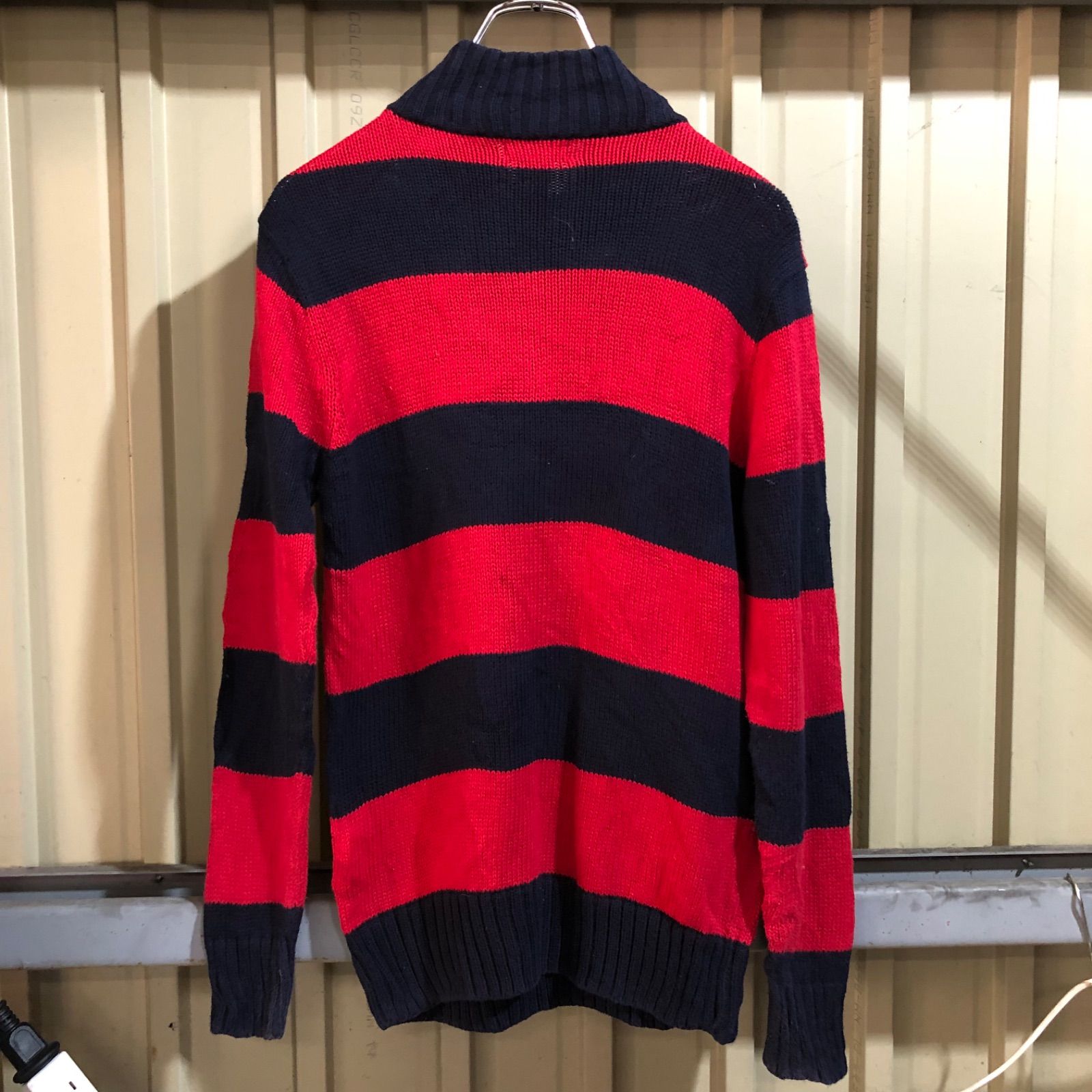 新品未使用 ポロバイラルフローレン ポニーロゴ刺繍 長袖 ボーダー カーディガン POLO RALPH LAUREN Polo Ralph Lauren ポロラルフローレン