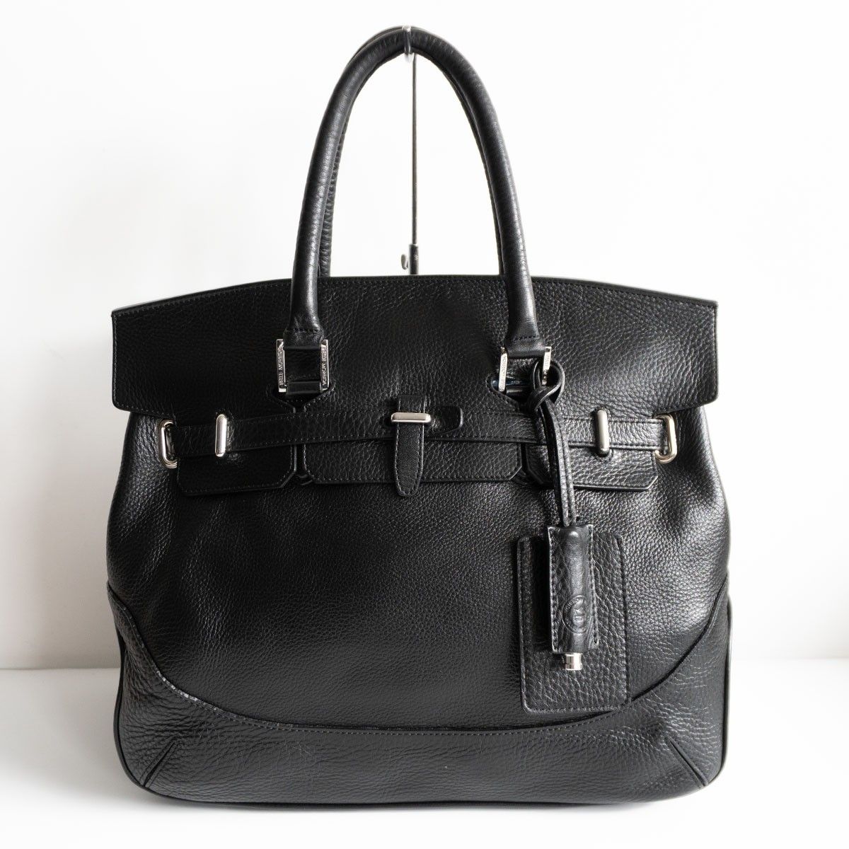 PELLE MORBIDA Maiden Voyage 被せ付き ボストンバッグM ブラック レザー ビジネス バッグ 25110342